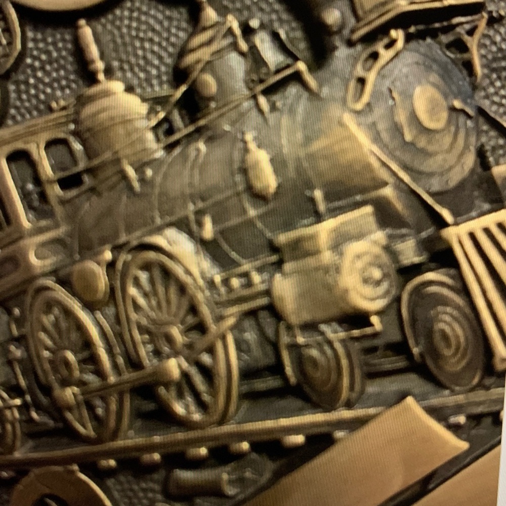 Award Design Medals Vintage Locomotive Belt Buckle - Picture 10 of 10